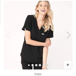 Petite Figs scrub set XXS **BLACK***